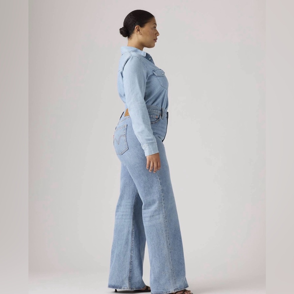 LEVI’S RIBCAGE WIDE LEG WOMEN'S JEANS - Picture 6 of 15